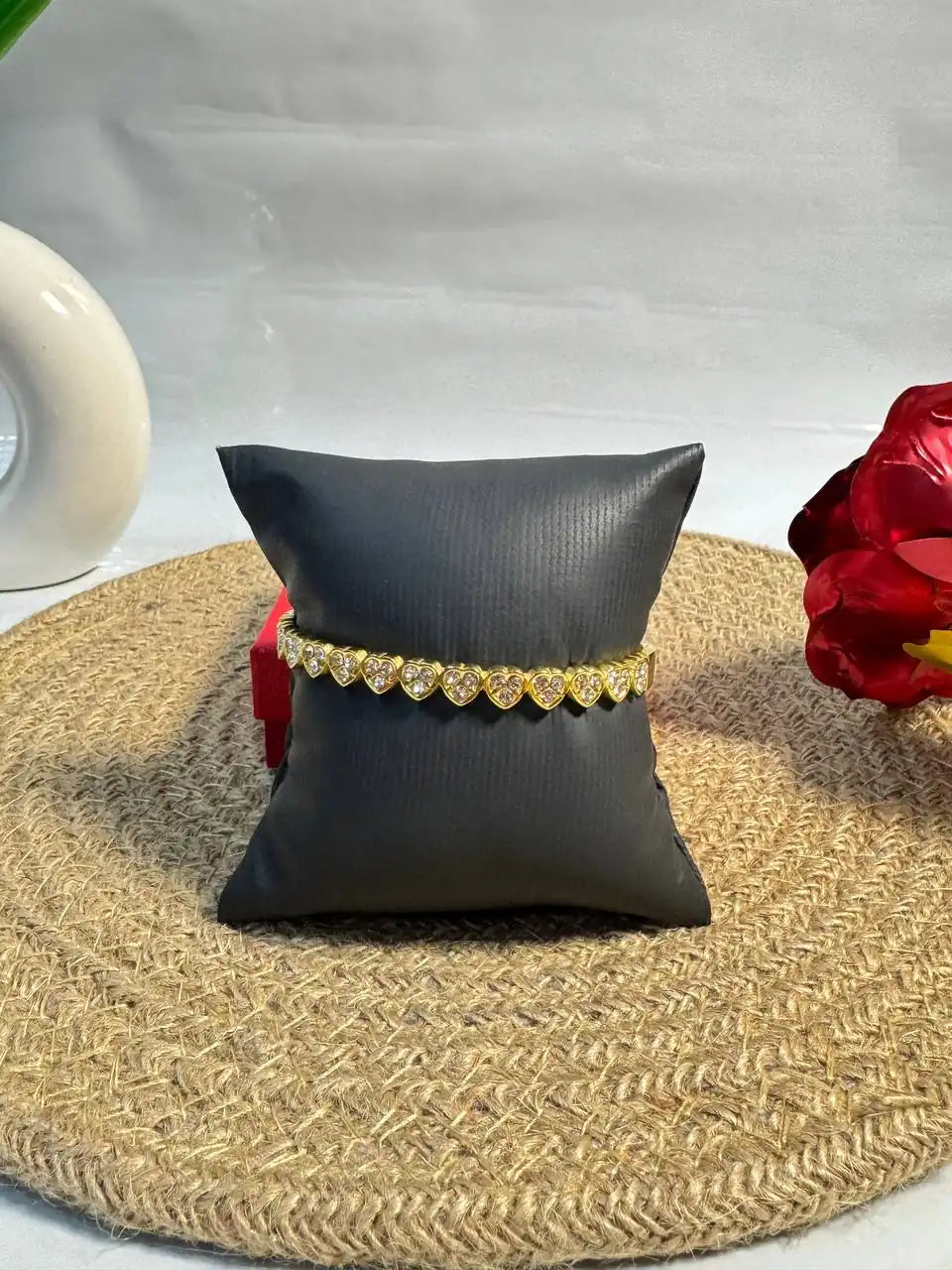 Golden Heart Harmony Necklace & Bracelet Set