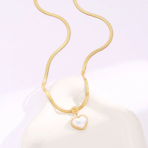Gold Plated Bow Knot Heart Pendant | Anti-Tarnish, Waterproof & Hypoallergenic Necklace