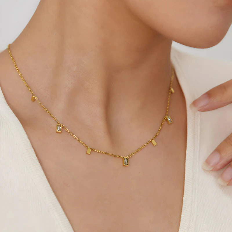 Delicate Gold Charm Necklace | Stainless Steel, Anti-Tarnish, Waterproof & Hypoallergenic