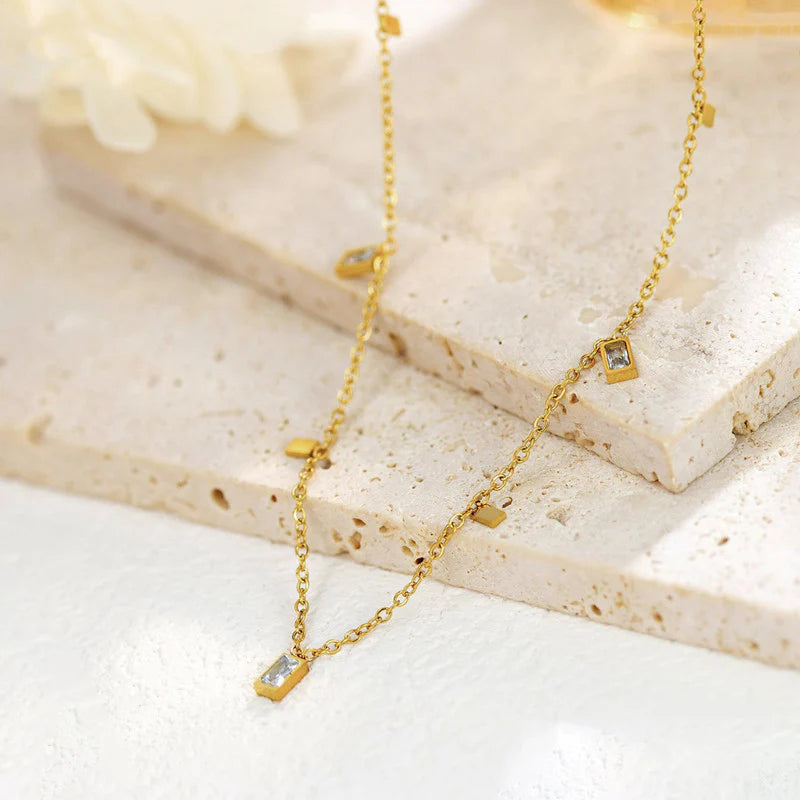 Delicate Gold Charm Necklace | Stainless Steel, Anti-Tarnish, Waterproof & Hypoallergenic