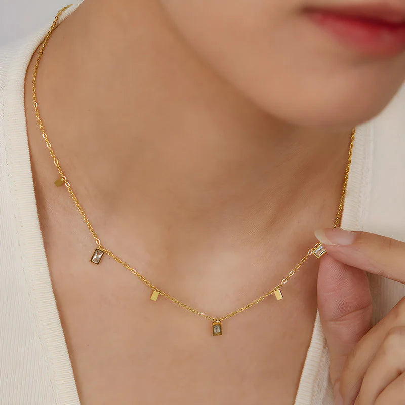 Delicate Gold Charm Necklace | Stainless Steel, Anti-Tarnish, Waterproof & Hypoallergenic