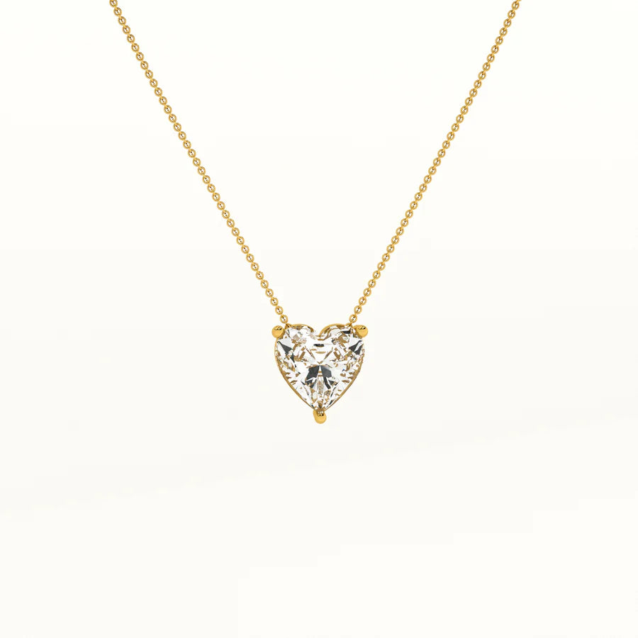Luxury Golden Heart Pendant & Crystal Hoop Earrings Set
