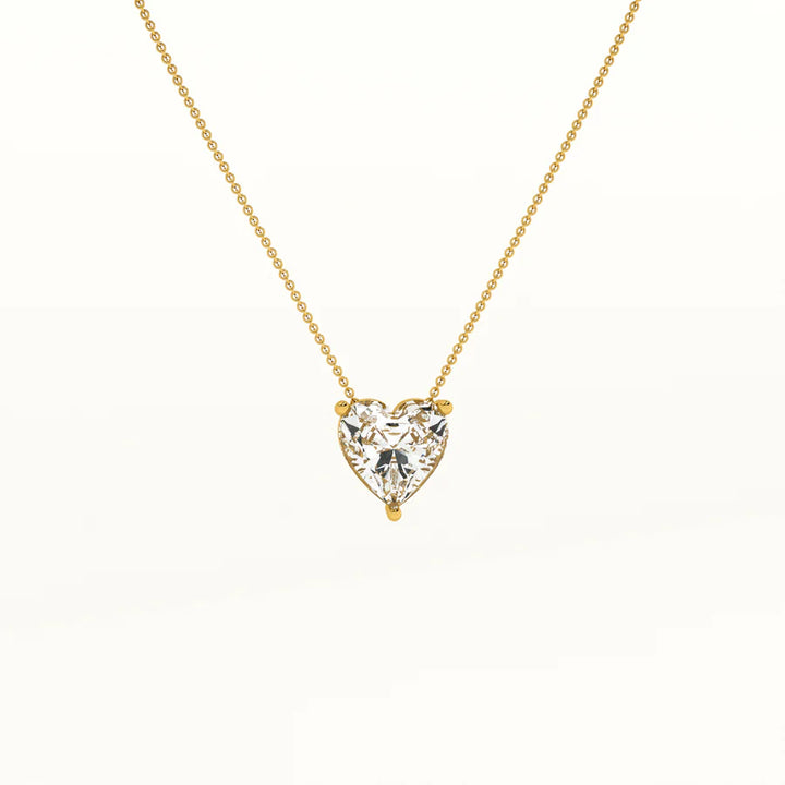 Luxury Golden Heart Pendant & Crystal Hoop Earrings Set