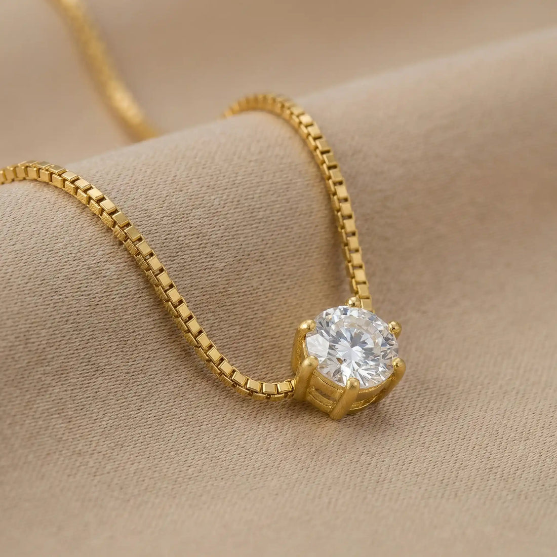 Classic Solitaire Necklace