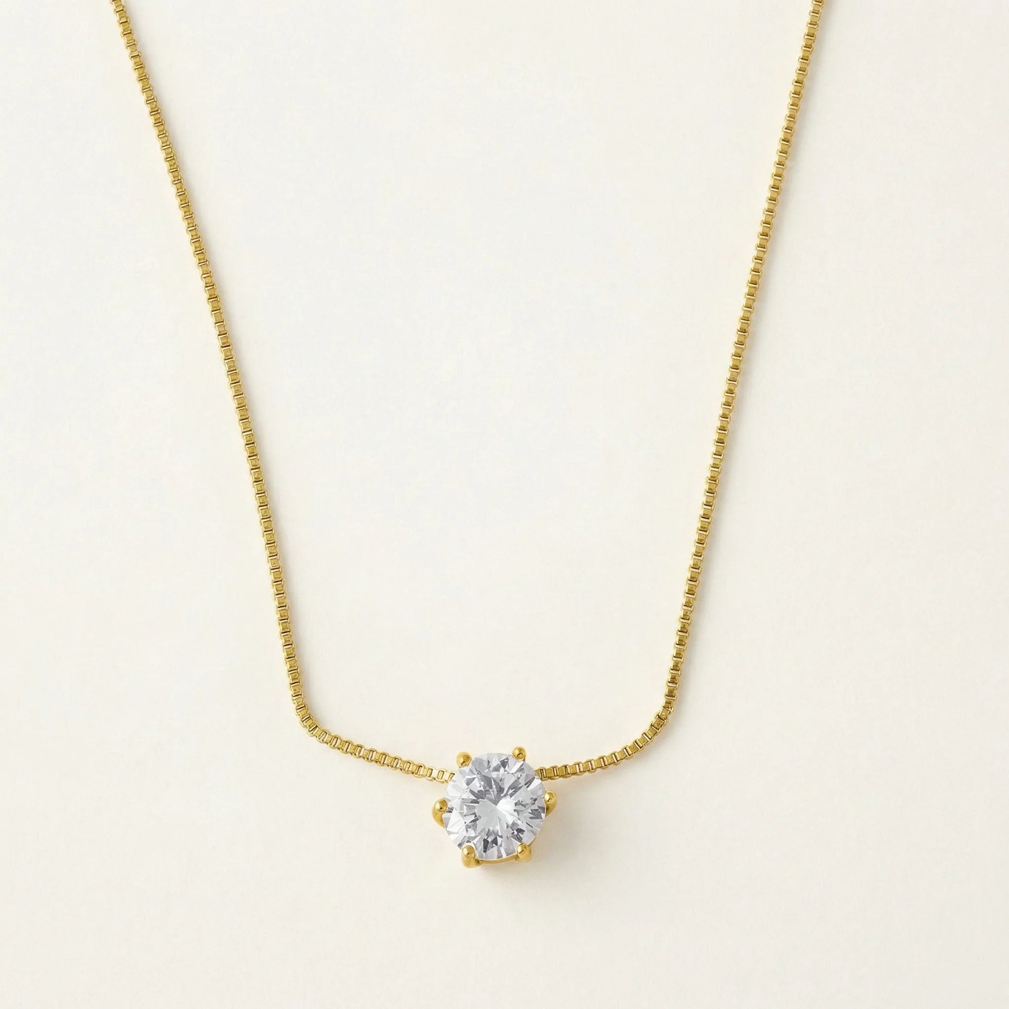 Classic Solitaire Necklace