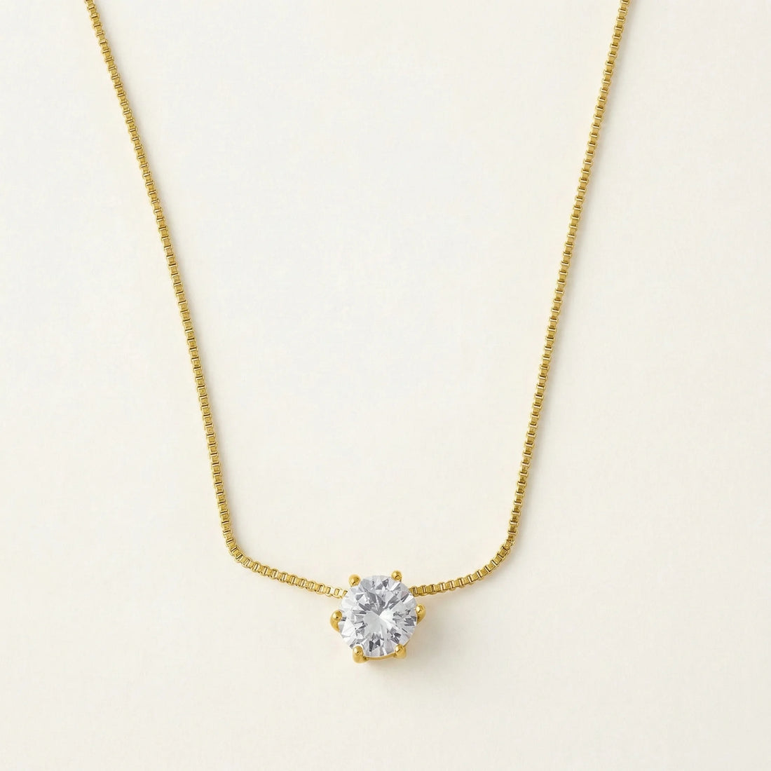 Classic Solitaire Necklace