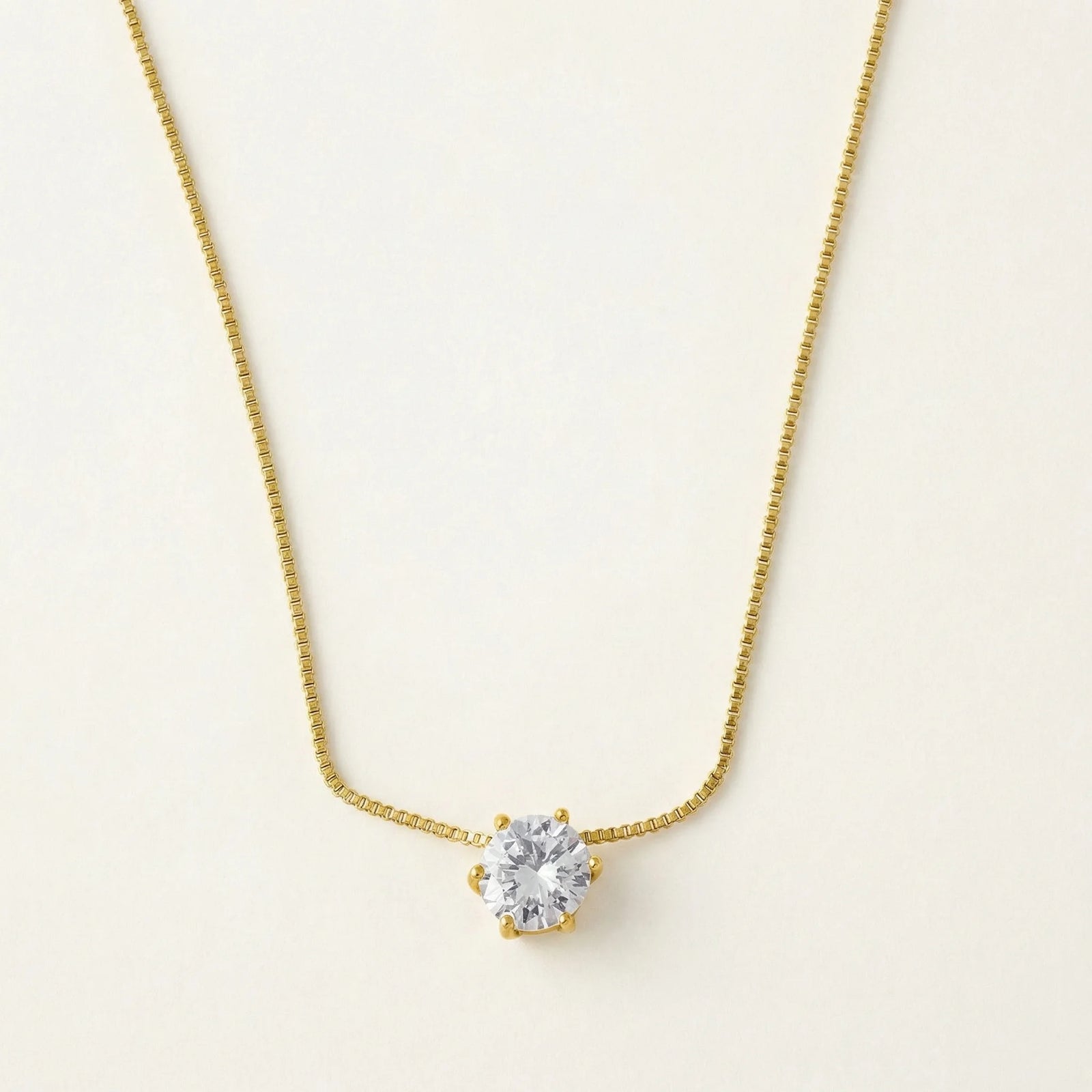 Classic Solitaire Necklace