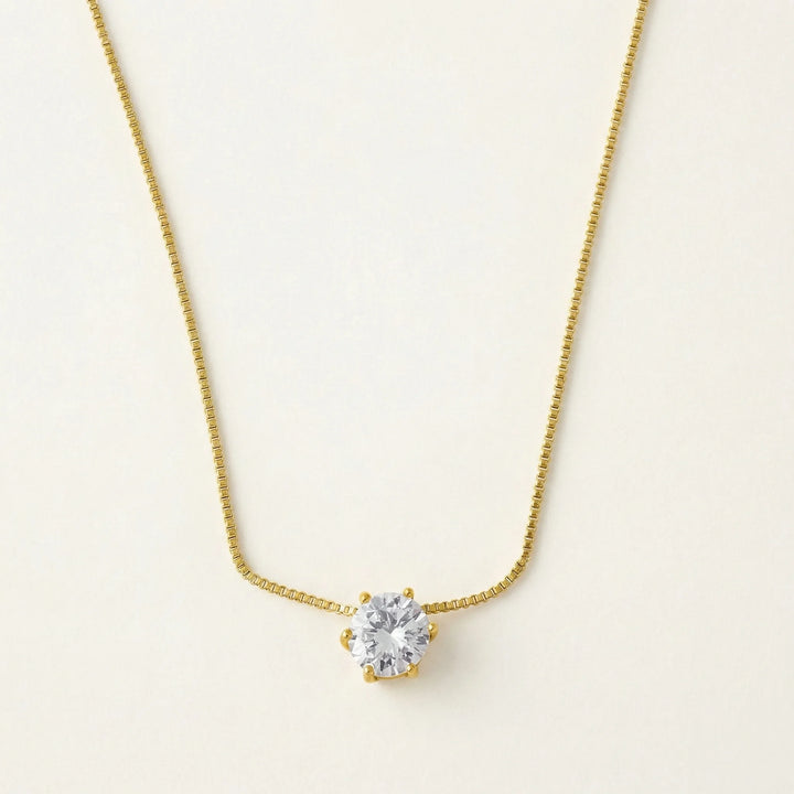 Classic Solitaire Necklace