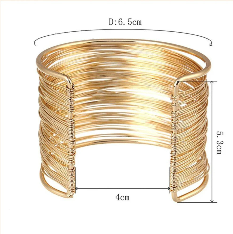 18K Gold-Plated Mesh Design Bracelet