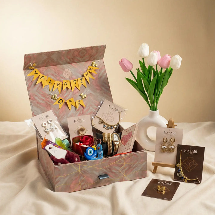 Valentine’s Luxury Jewellery & Teddy Gift Hamper