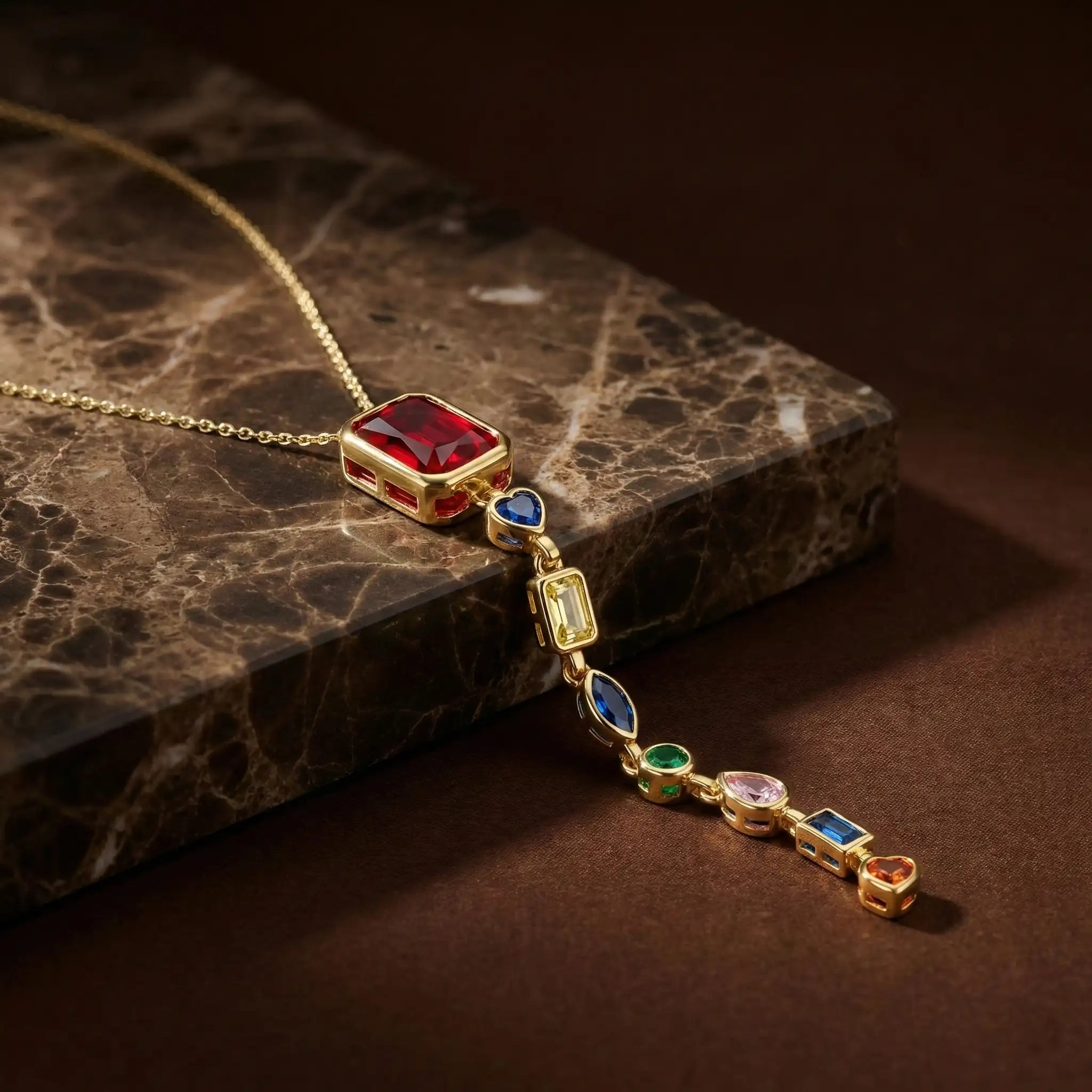 Multicolor Gemstone Necklace