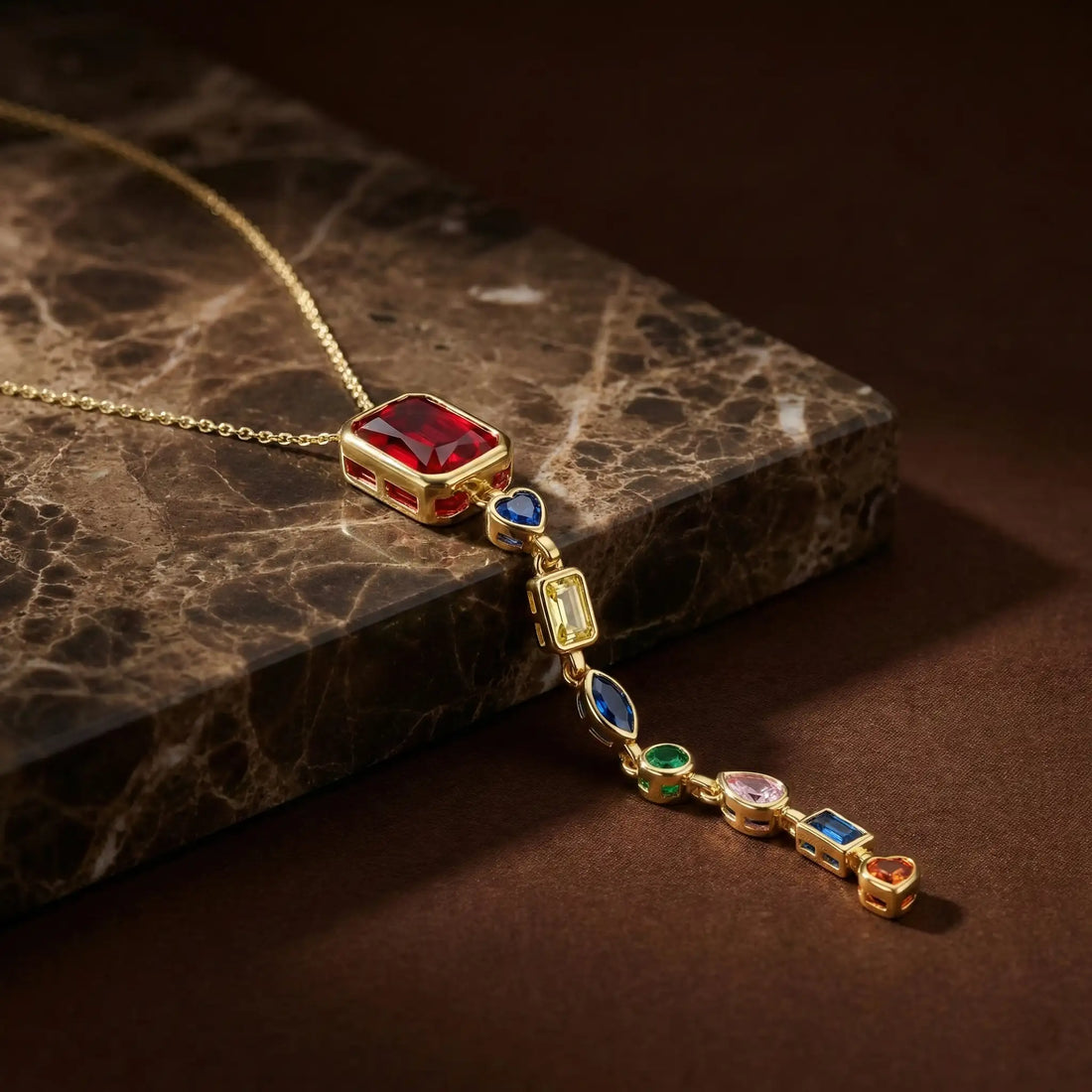 Multicolor Gemstone Necklace