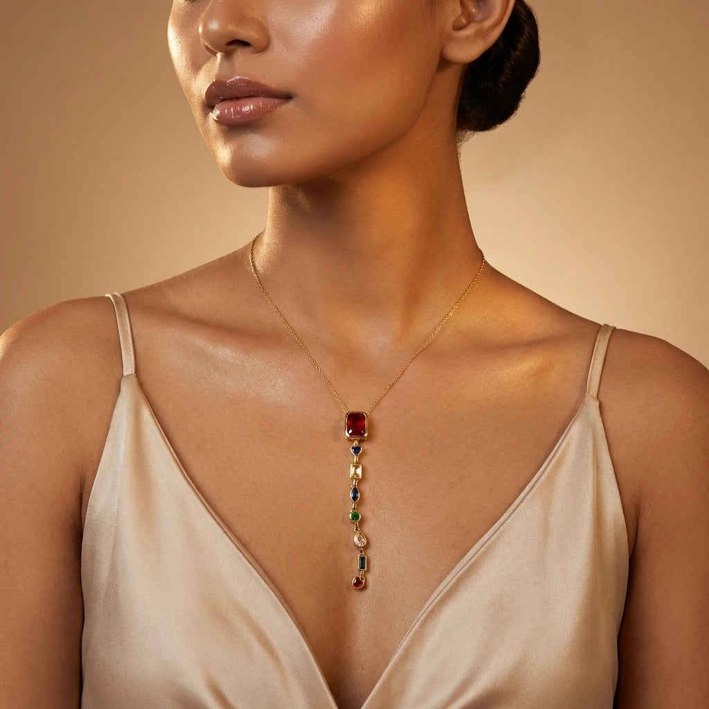 Multicolor Gemstone Necklace