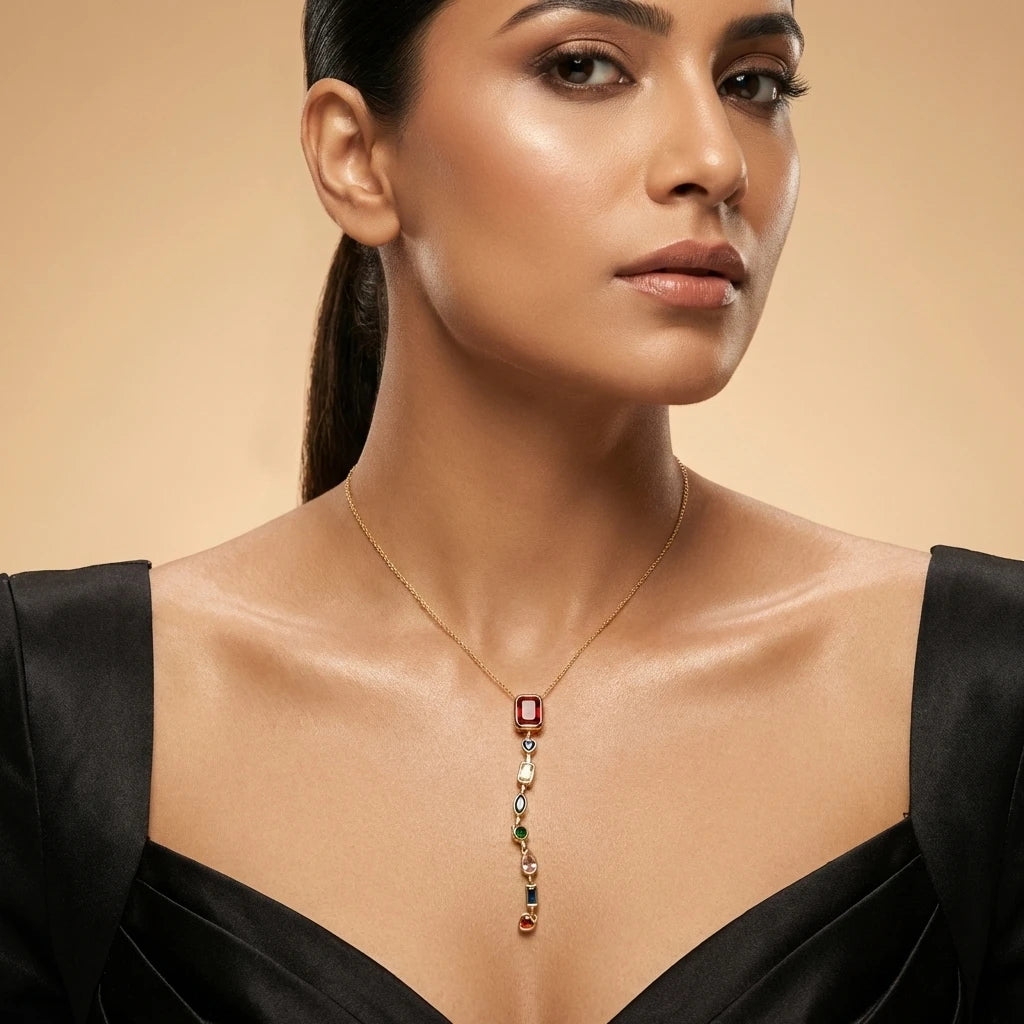 Multicolor Gemstone Necklace